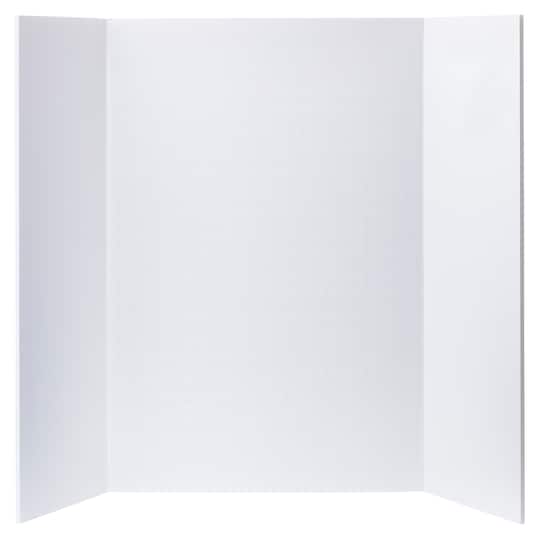 12 Pack: White Guide-Line 18&#x22; x 24&#x22; Foam Tri-Fold Display Board